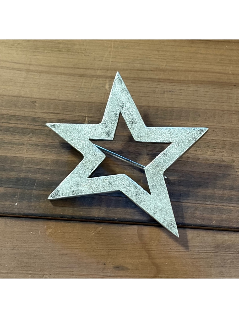 Badavici sterling silver star brooch vintage 90s